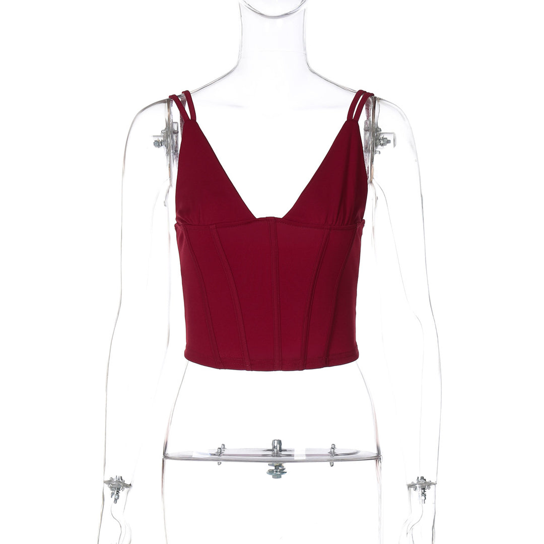 Damen Elegant geschnittenes Bustier-Top mit Spaghetti-Trägern Echo Archiv