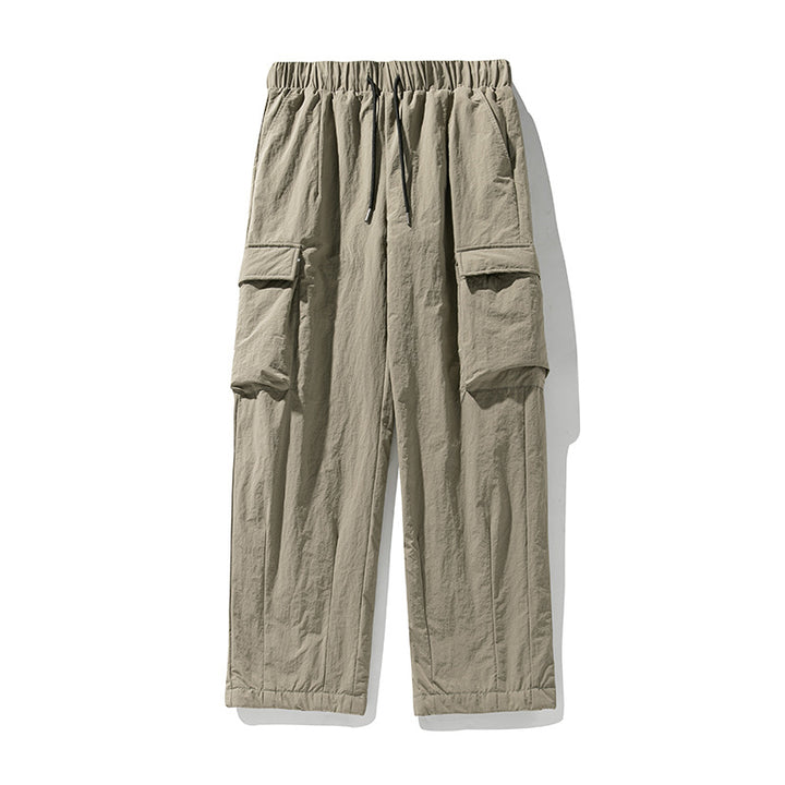 Unisex Locker geschnittene Utility-Cargo-Hose aus Crinkle-Nylon mit elastischem Bund Echo Archiv
