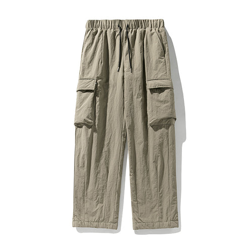 Unisex Locker geschnittene Utility-Cargo-Hose aus Crinkle-Nylon mit elastischem Bund Echo Archiv