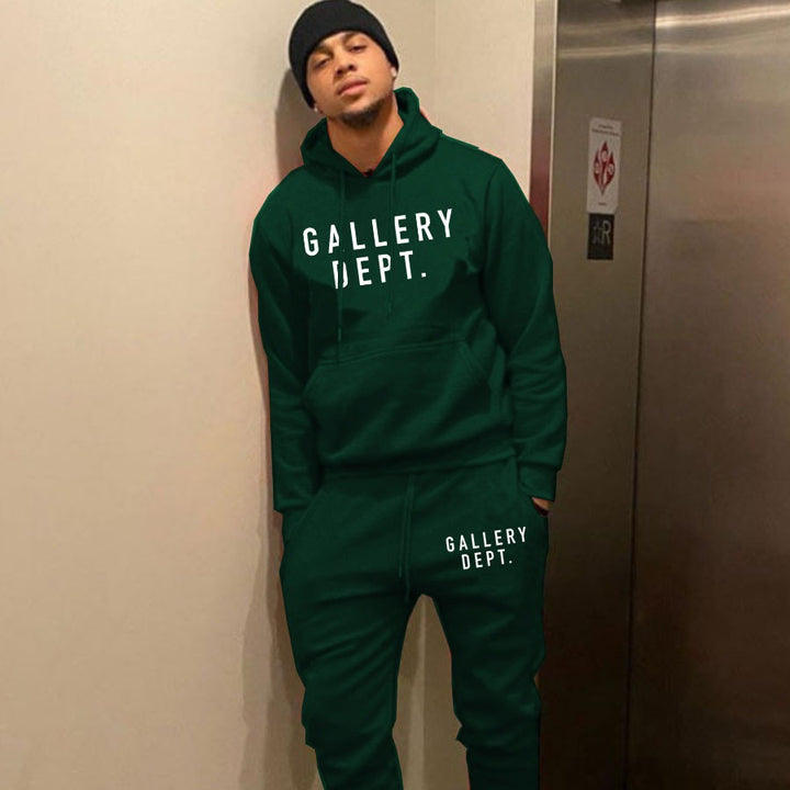 Herren Sweatshirt und Jogginghose Set mit modernem Logo Echoarchiv
