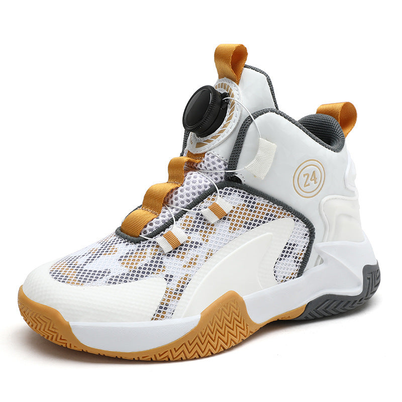 Unisex atmungsaktive Basket-Performance-Sneaker mit Drehverschluss, verstärkter Ferse und griffiger Profillaufsohle – Norré