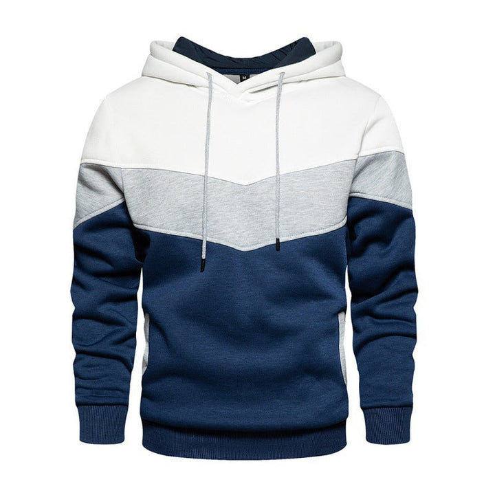 Herren Sportlicher Kapuzenpullover mit Echoarchivrnem Farbblockdesign und atmungsaktiven Eigenschaften Echoarchiv