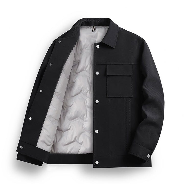 Herren modische Overshirt-Jacke mit praktischem Taschen-Design Echoarchiv