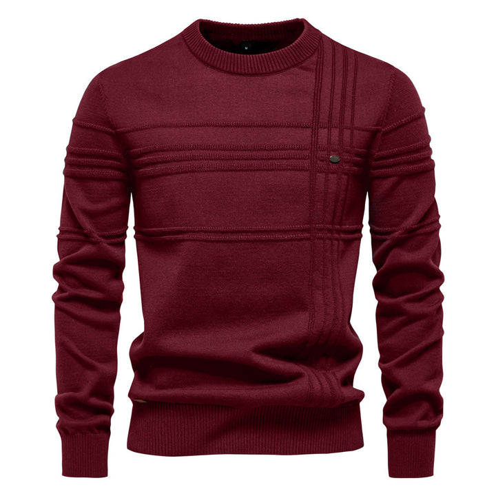 Herren Strickpullover mit modernem Strukturdesign und Komfortpassform Echoarchiv