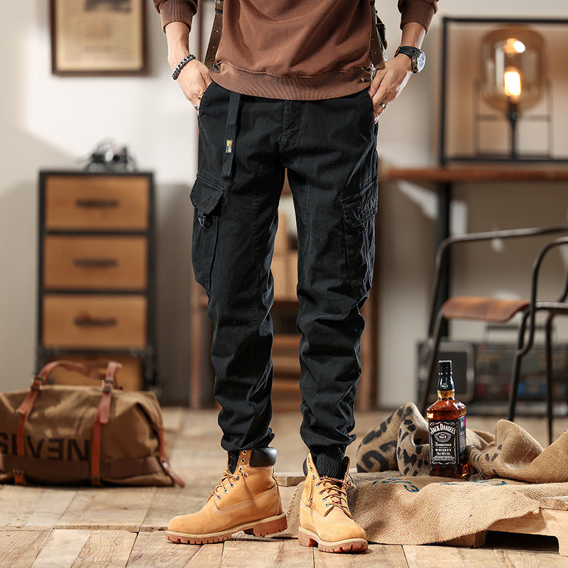 Herren Cargo-Joggerhose mit Multifachtaschen und elastischem Saum Echo Archiv