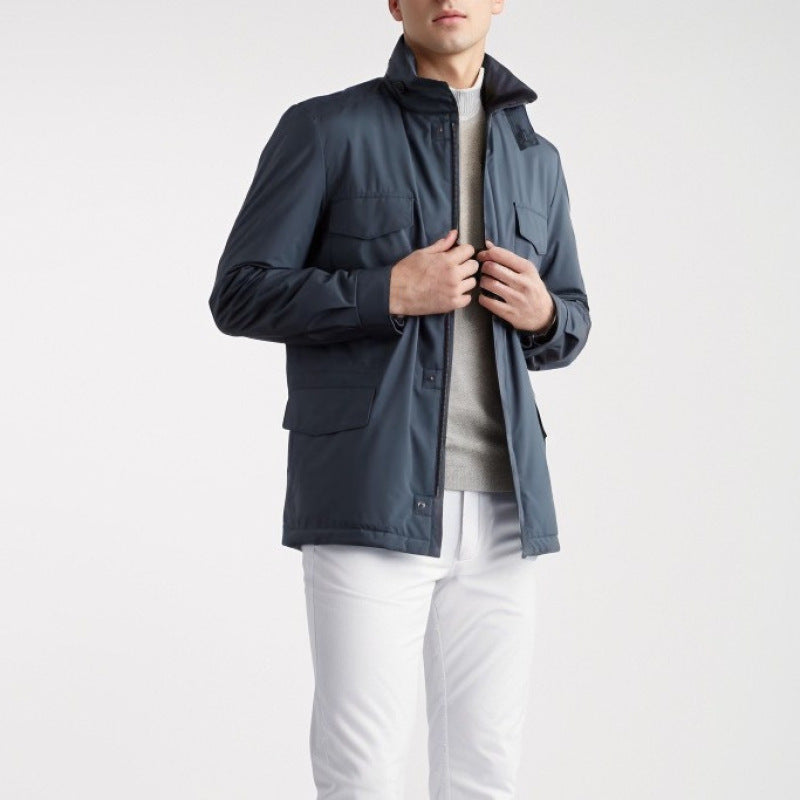Herren moderne Utility-Jacke mit praktischen Taschen Echoarchiv