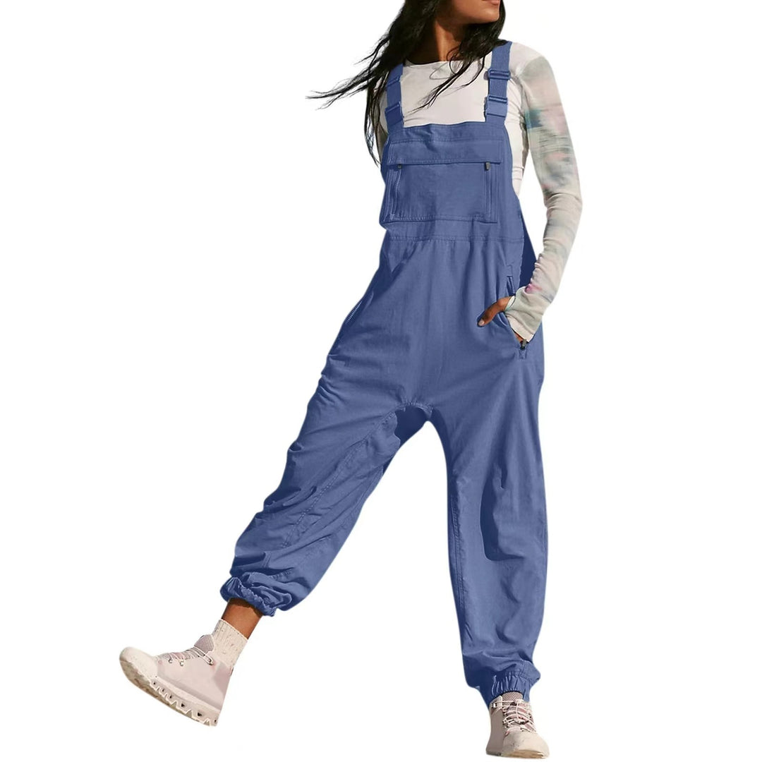 Damen Lässiger Jumpsuit mit praktischen Taschen und elastischem Saum Echo Archiv