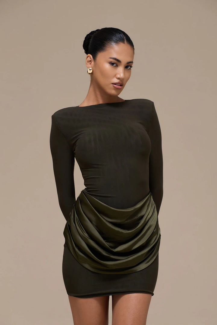 Damen Elegantes Minikleid mit Wickeldetails Echo Archiv