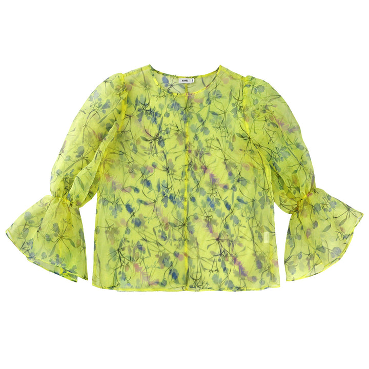 Damen blumige Chiffonbluse mit voluminösen Ärmeln Echo Archiv