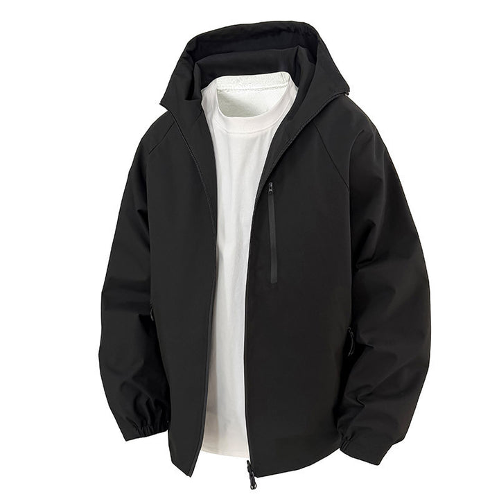 Herren Leichte Übergangsjacke mit verstellbarem Kapuzenverschluss Echo Archiv