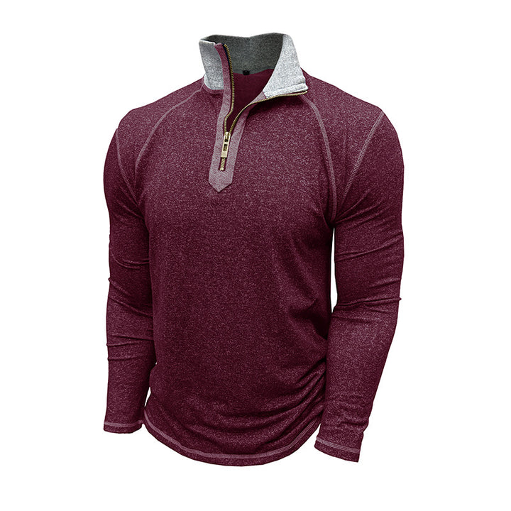 Herren Funktionsshirt mit hohem Kragen und Reißverschluss Echoarchiv