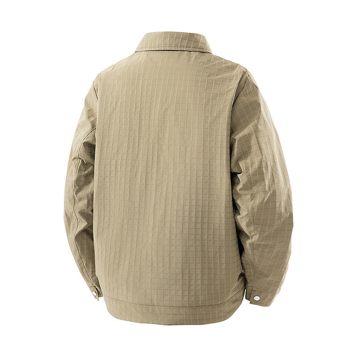 Herren Gemusterte Übergangsjacke mit Fleece-Futter Echo Archiv