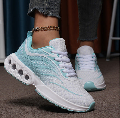 Damen nan sportive Strick-Laufschuhe mit belüfteter Luftkammersohle und ergonomischer Abrollsohle Echo Archiv