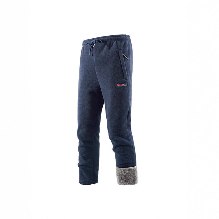 Herren Thermo‑Fleecehose mit hochfloriger Sherpa‑Innenfütterung und Reißverschlusstaschen – Sorevano