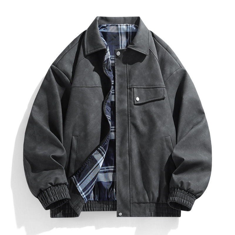 Herren lässige Utility-Jacke mit zwei Brusttaschen Echoarchiv