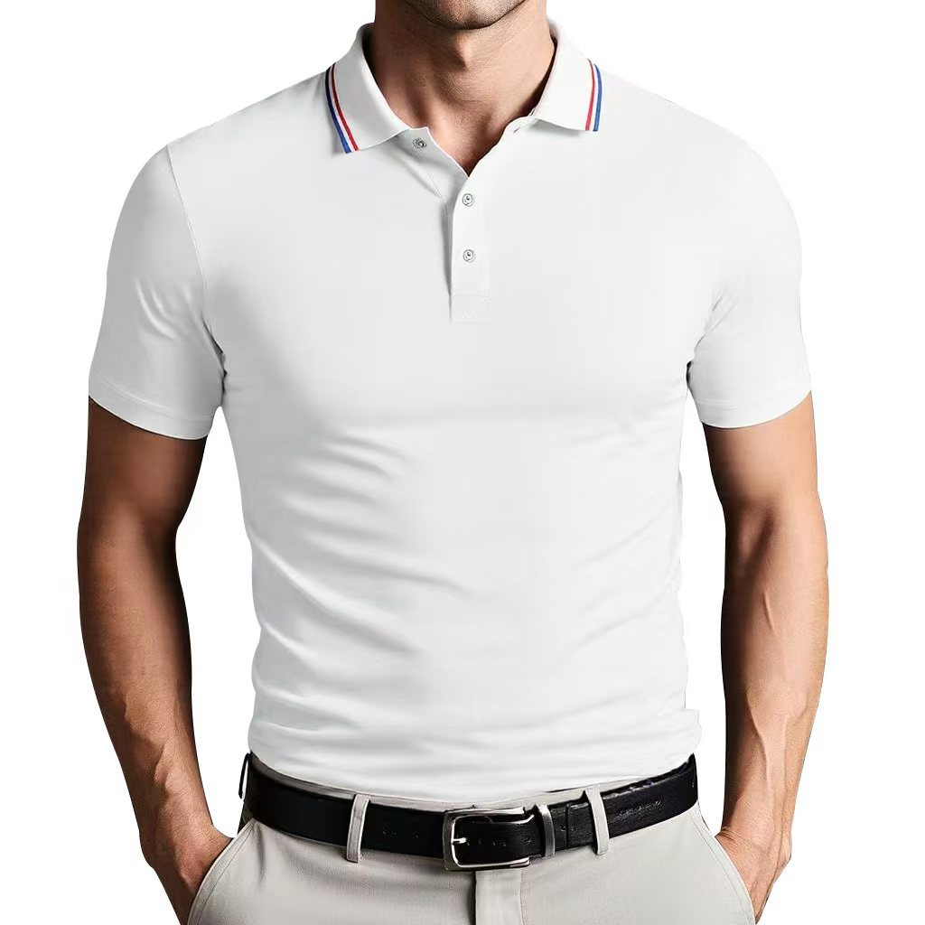 Herren Poloshirt mit farblich abgesetztem Kragen Echoarchiv