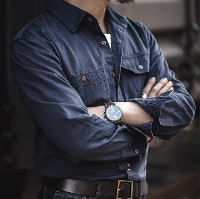 Herren Utility-Shirt mit Brusttaschen Echo Archive