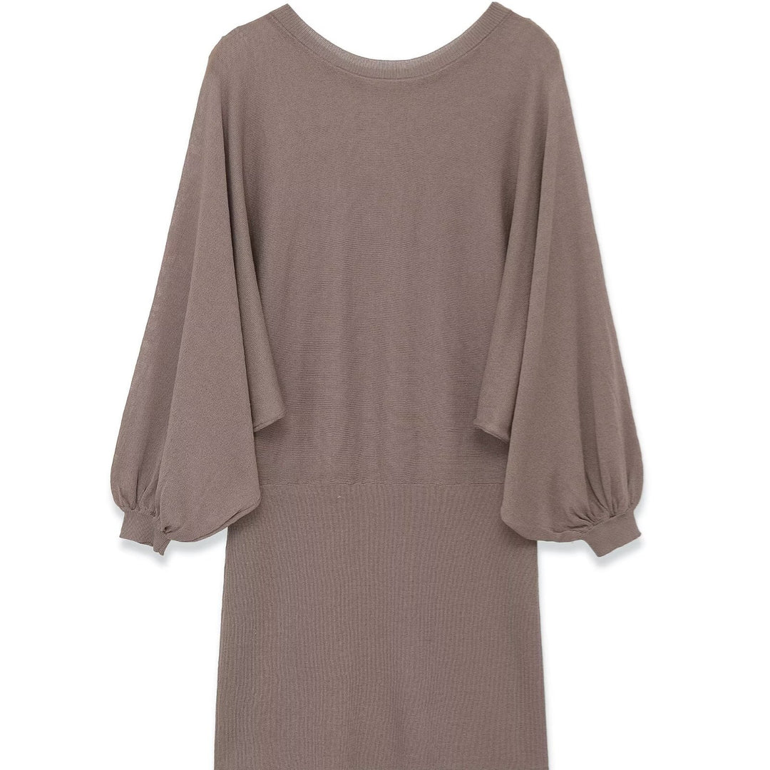 Damen luftiges Kleid mit weitem Schnitt und eleganten Puffärmeln Echo Archiv