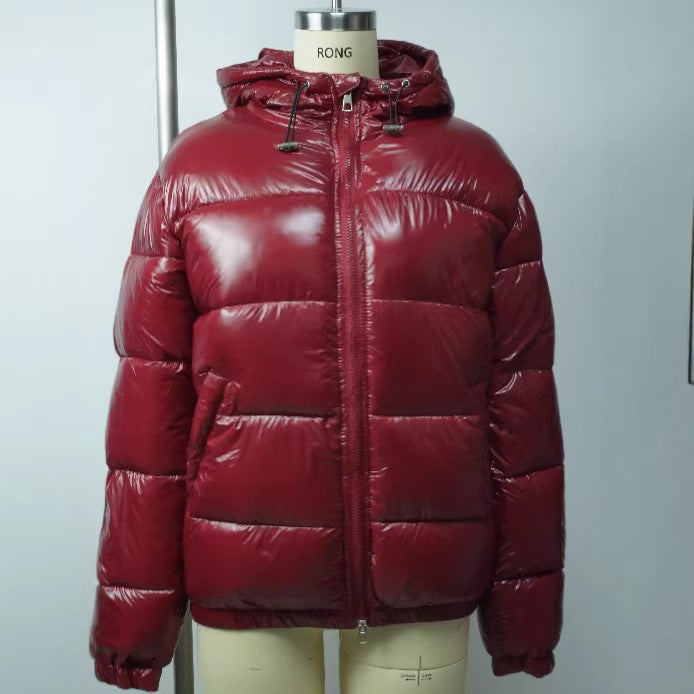 Damen Wasserdichte Daunenjacke mit Kapuze