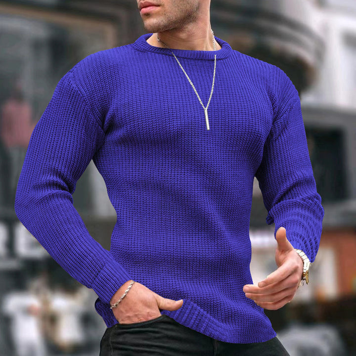 Herren Strickpullover mit strukturiertem Muster Echoarchiv