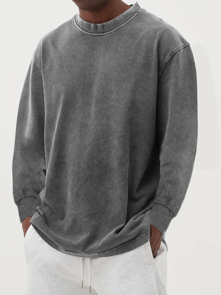 Herren lässiger Oversized Pullover aus angenehmem Baumwollmix Echoarchiv