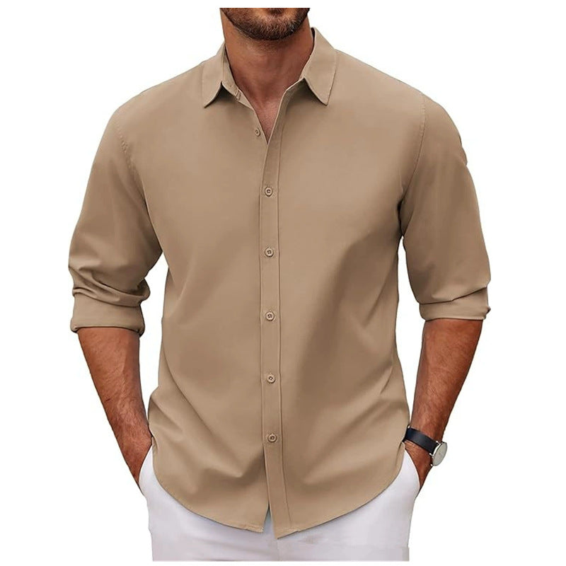 Herren Baumwollhemd mit elegantem Schnitt und modernen Details Echoarchiv