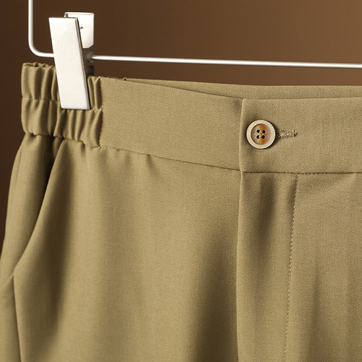 Damen Hoch taillierte, bequeme Stoffhose Echoarchiv