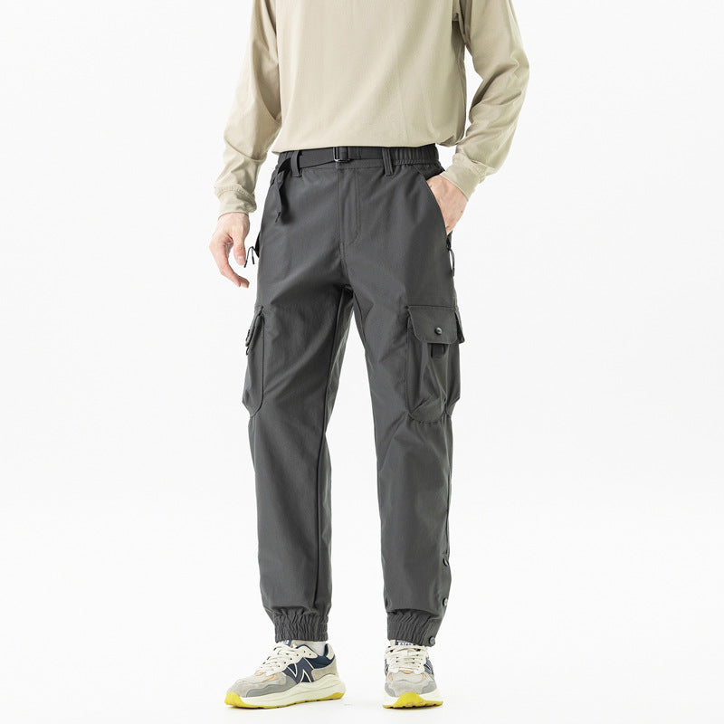 Herren Tapered Cargo-Joggerhose im Tactical-Utility-Stil mit elastischem Knöchelsaum und Multifachtaschen Echo Archiv