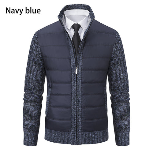 Herren Sportliche Hybridjacke mit feuchtigkeitsregulierendem Material und modernem Strickdesign Echoarchiv