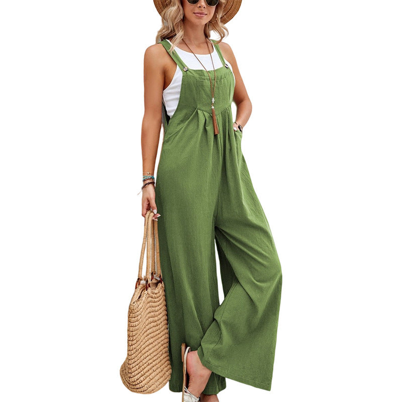Damen weite Latzhose aus leichtem Material Echoarchiv