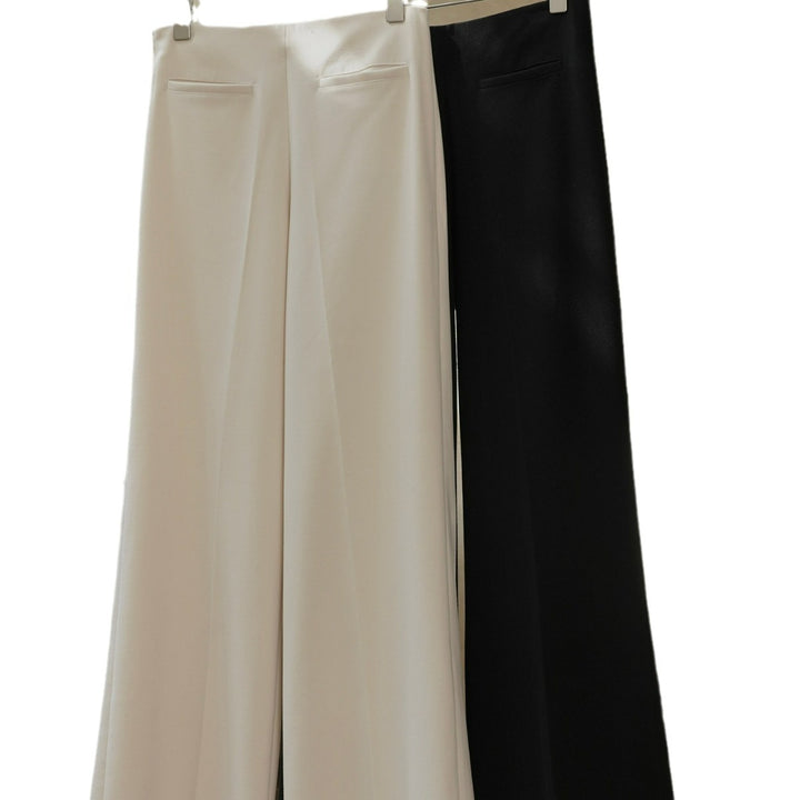 Damen Weite High‑Waist Palazzohose mit Bundfalten und fließender Tailoring‑Silhouette Echoarchiv