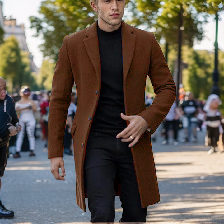 Herren eleganter einfacher Mantel Echoarchiv