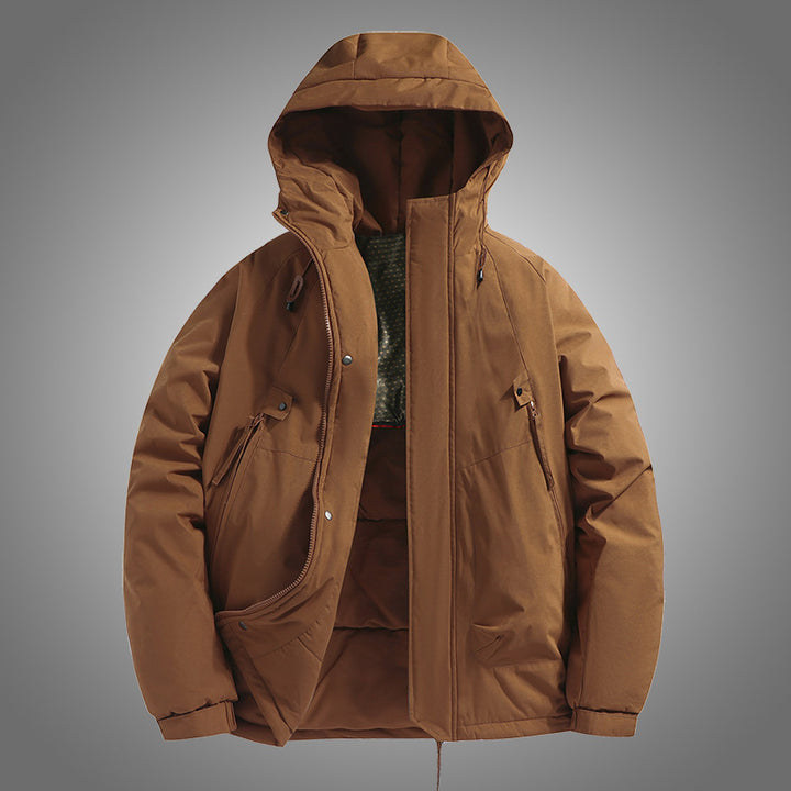 Herren Funktionsjacke mit verstellbarer Kapuze und isolierter Innenausstattung Echoarchiv