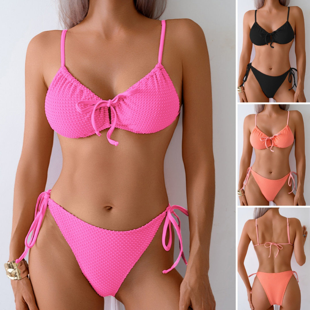 Damen Triangel-Bikini mit verspielten Bindebändern Echo Archiv