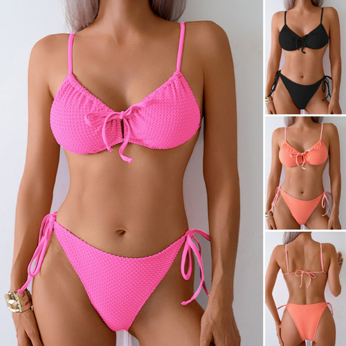 Damen Triangel-Bikini mit verspielten Bindebändern Echo Archiv