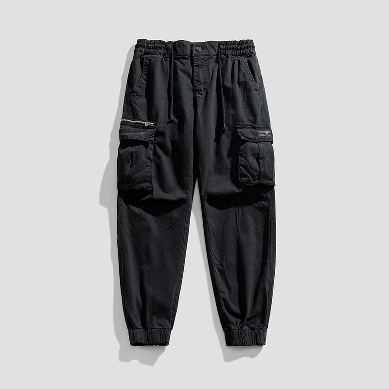 Herren Cargo-Joggerhose aus Baumwollmix mit Elastischem Tunnelzugbund und Multifach‑Taschen Echo Archiv