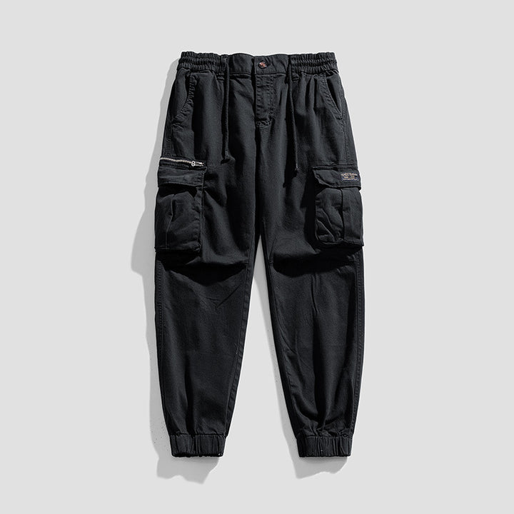 Herren Cargo-Joggerhose aus Baumwollmix mit Elastischem Tunnelzugbund und Multifach‑Taschen Echo Archiv