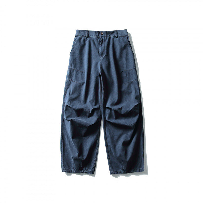 Unisex Weite Utility-Cargo-Hose im Relaxed-Fit mit Knieabnähern und elastischem Saum Echo Archiv