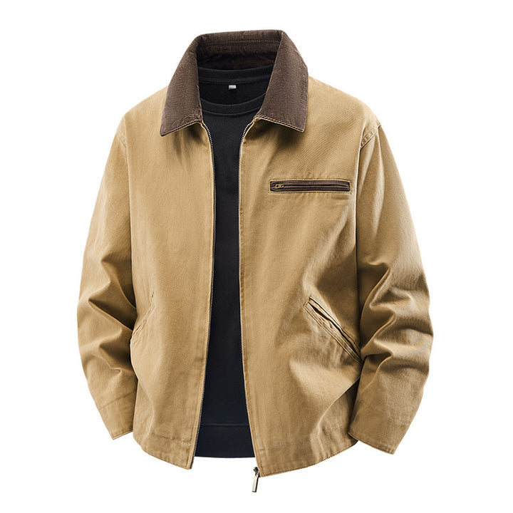 Herren Modische Freizeitjacke mit hoch afgeslotenem Kragen Echo Archiv