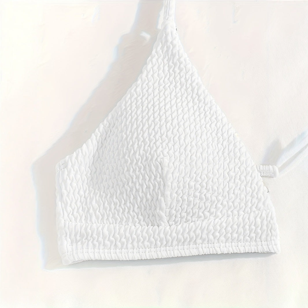 Damen Triangle-Bikini mit Struktur und schmalen Trägern Echo Archiv