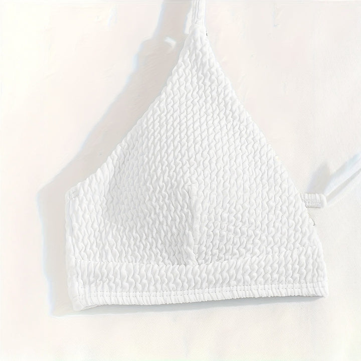 Damen Triangle-Bikini mit Struktur und schmalen Trägern Echo Archiv
