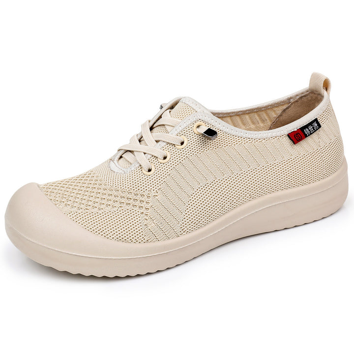 Damen nan leichter atmungsaktiver Strick-Slip-On Freizeitschuh mit stoßdämpfender Leichtlaufsohle Echo Archiv