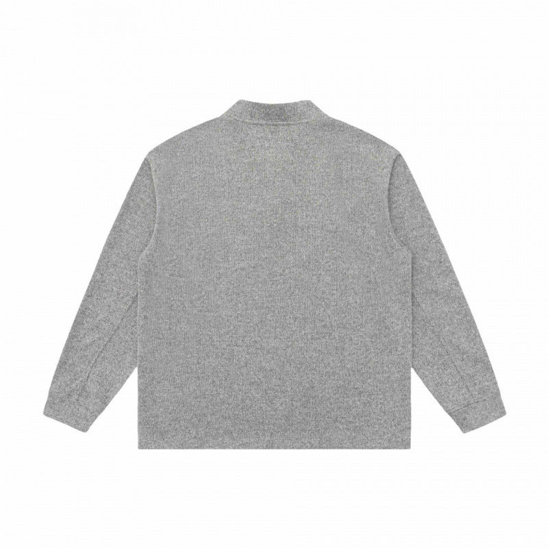 Unisex Feinstruktur-Henley-Strickpullover mit Raglanärmeln und Relaxed-Schnitt Echo Archiv
