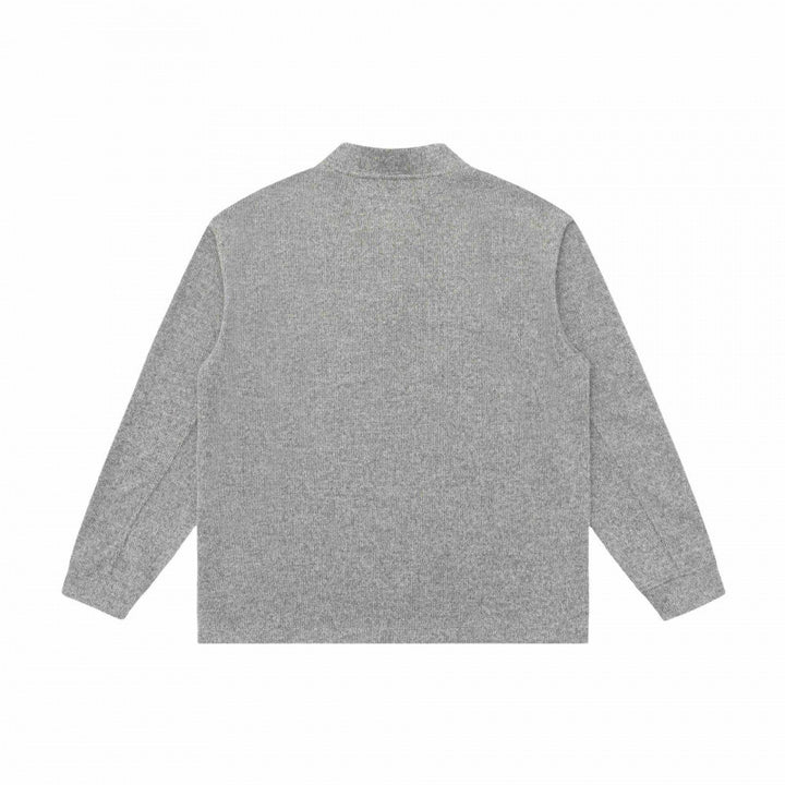 Unisex Feinstruktur-Henley-Strickpullover mit Raglanärmeln und Relaxed-Schnitt Echo Archiv