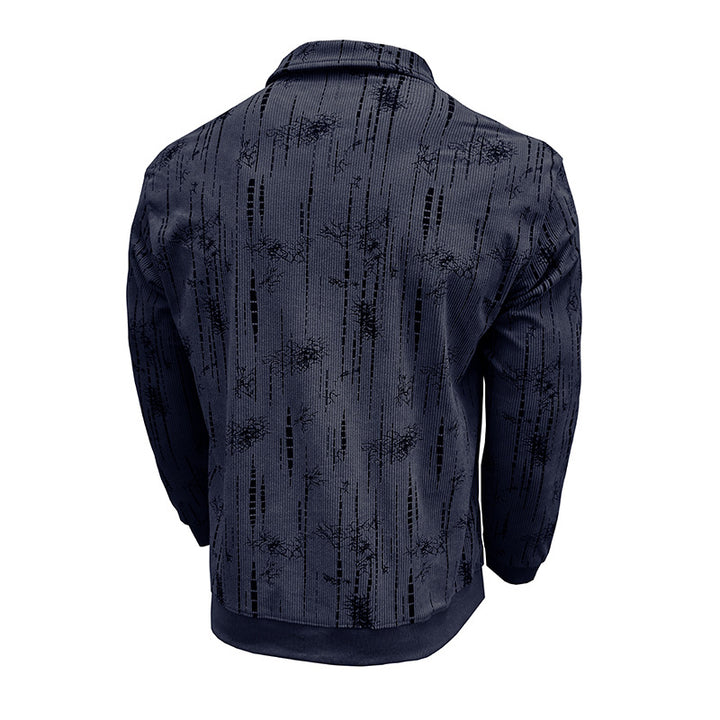 Herren Pullover mit Stehkragen und modischem Muster Echoarchiv