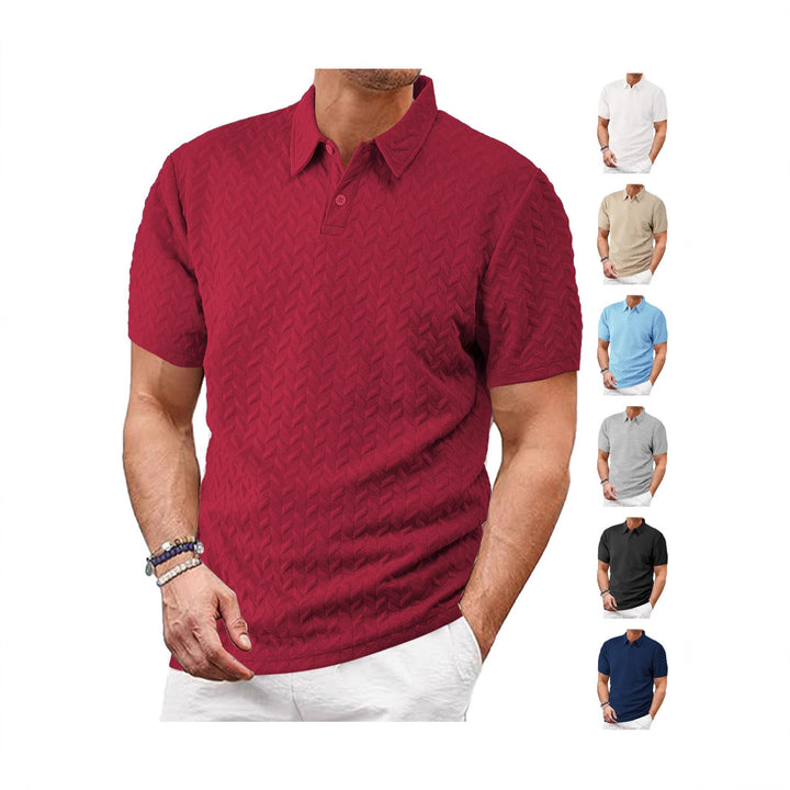 Herren Polohemd mit strukturiertem Design Echoarchiv