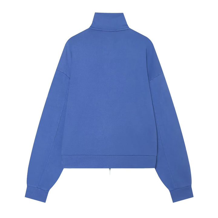 Damen Kurz geschnittener Sweatshirt-Blouson mit hohem Stehkragen und Reißverschluss Echo Archiv