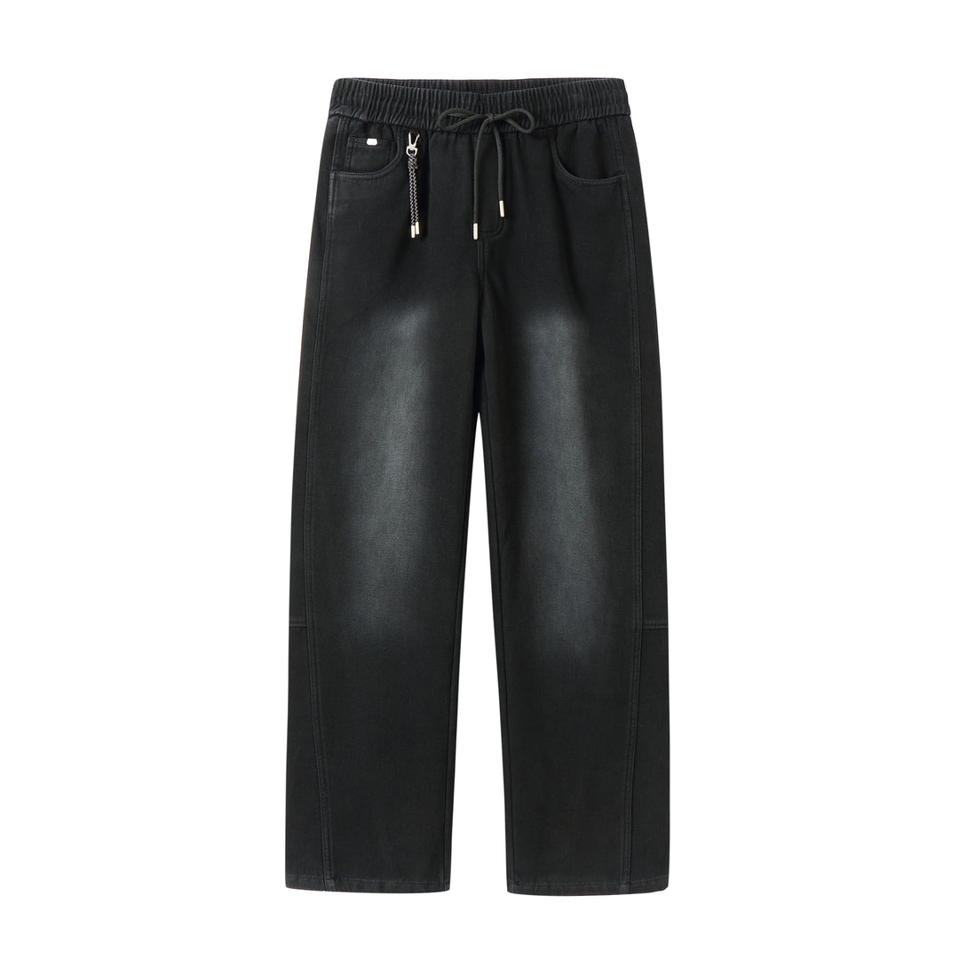 Damen Locker geschnittene Sweathose mit elastischem Bund und Kordelzug Echoarchiv