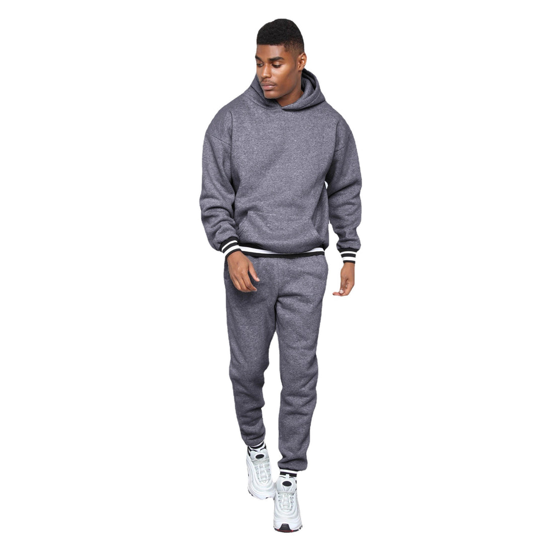 Herren sportliches Sweatshirt mit bequemen Jogginghosen im urbanen Style – Marzano
