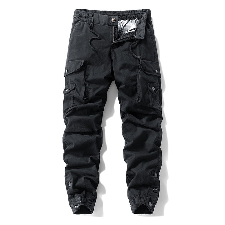 Herren Taktische Cargo-Joggerhose mit Tunnelzugbund und verstellbaren Druckknopf‑Taschen Echo Archiv